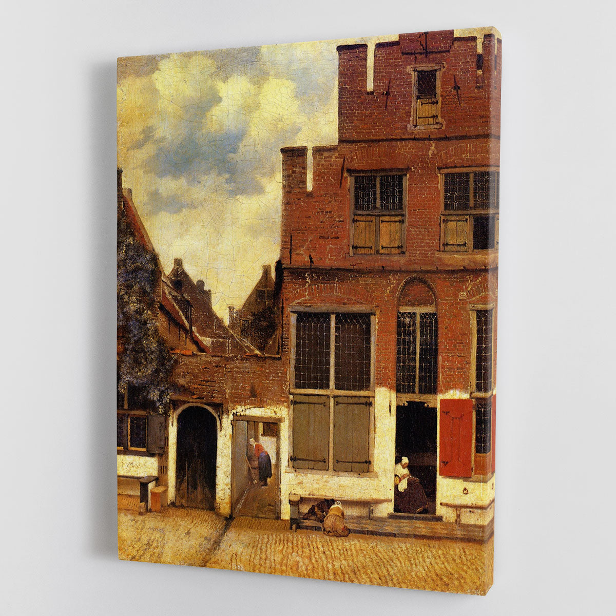 The little street by Vermeer Canvas Print or Poster - Canvas Art Rocks - 1