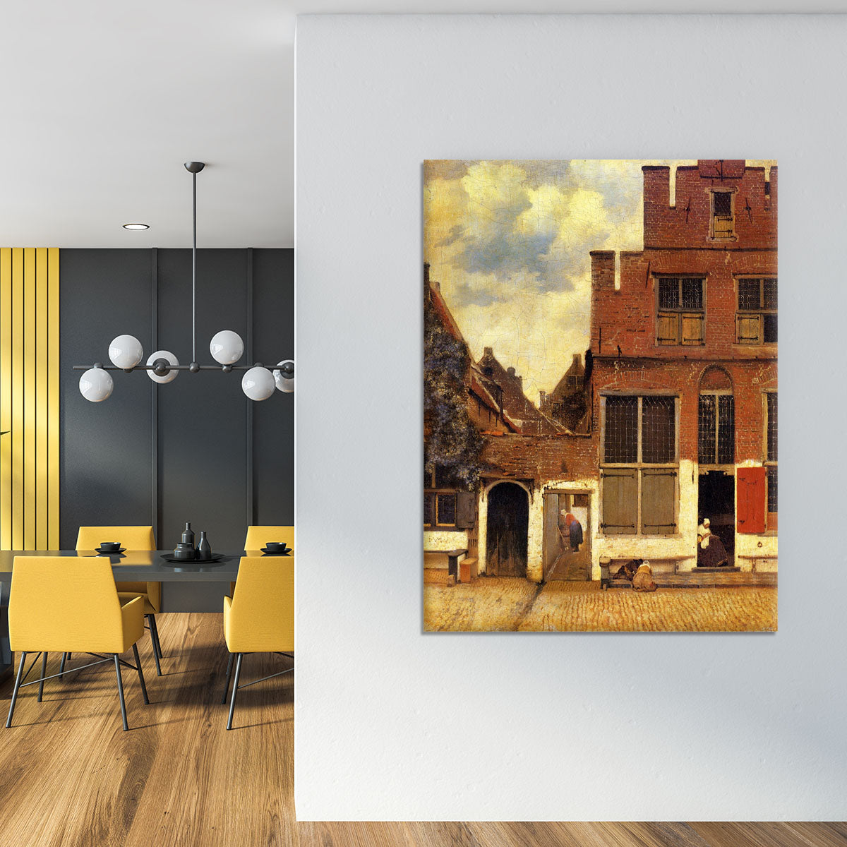 The little street by Vermeer Canvas Print or Poster - Canvas Art Rocks - 4