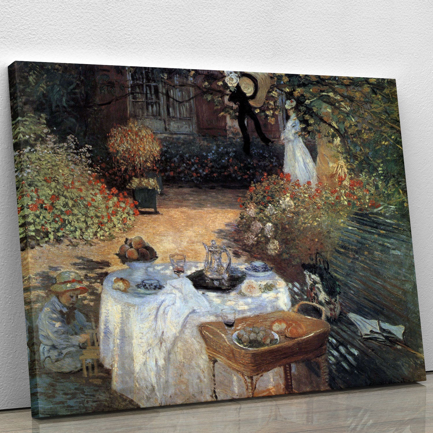 The lunch 2 by Monet Canvas Print or Poster - Canvas Art Rocks - 1