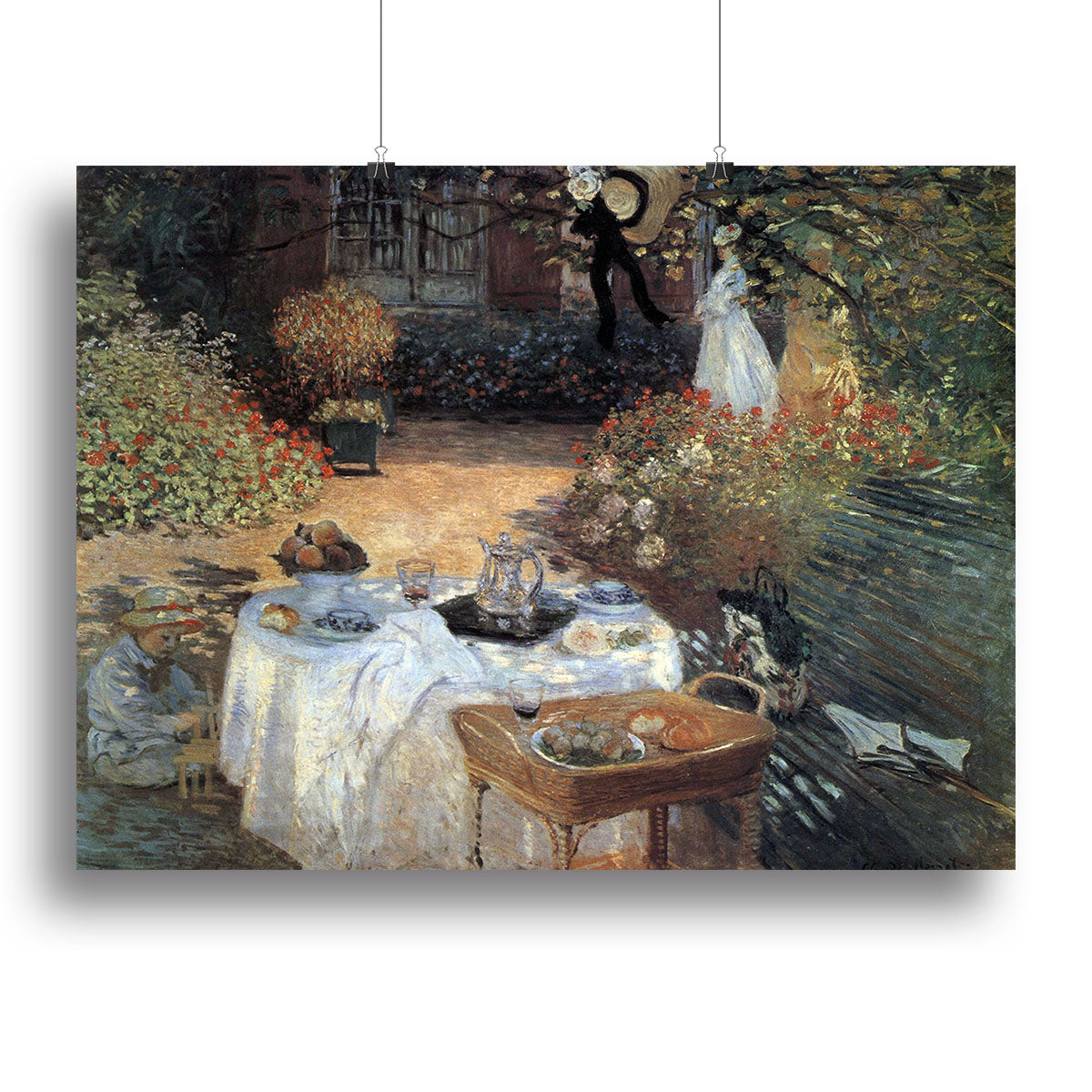 The lunch 2 by Monet Canvas Print or Poster - Canvas Art Rocks - 2