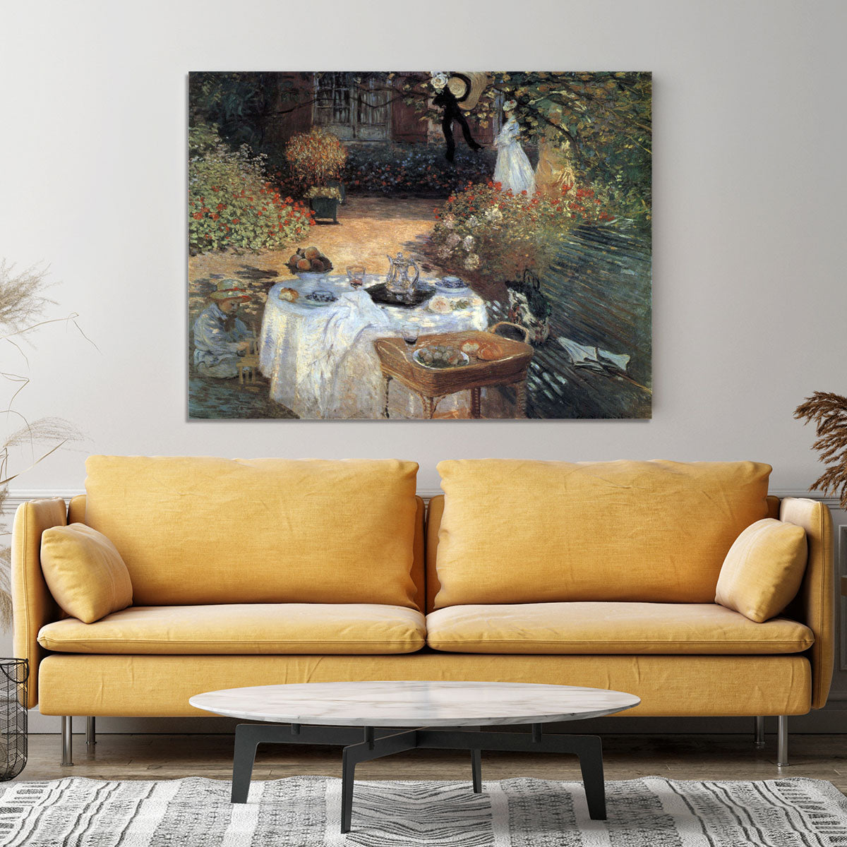 The lunch 2 by Monet Canvas Print or Poster - Canvas Art Rocks - 4