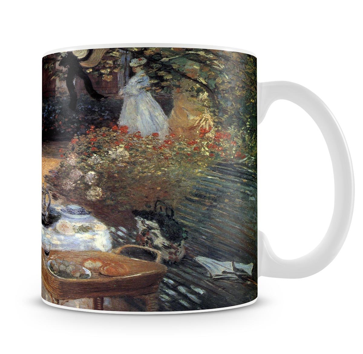 The lunch 2 by Monet Mug - Canvas Art Rocks - 4