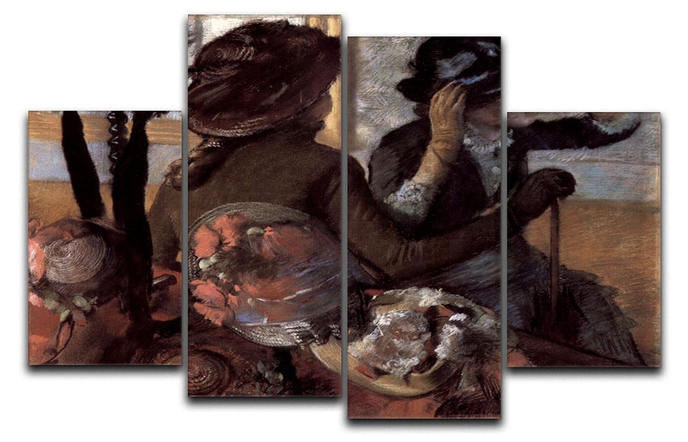 The milliner 1 by Degas 4 Split Panel Canvas - Canvas Art Rocks - 1