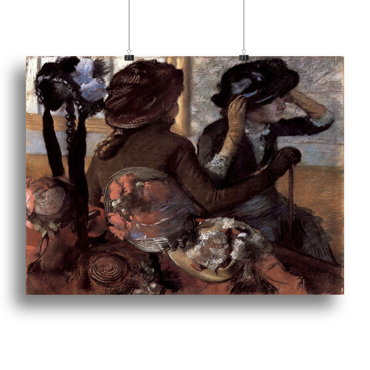 The milliner 1 by Degas Canvas Print or Poster - Canvas Art Rocks - 2