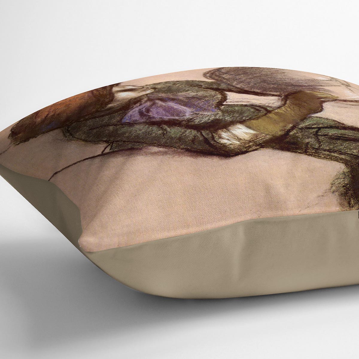 The milliner 2 by Degas Cushion