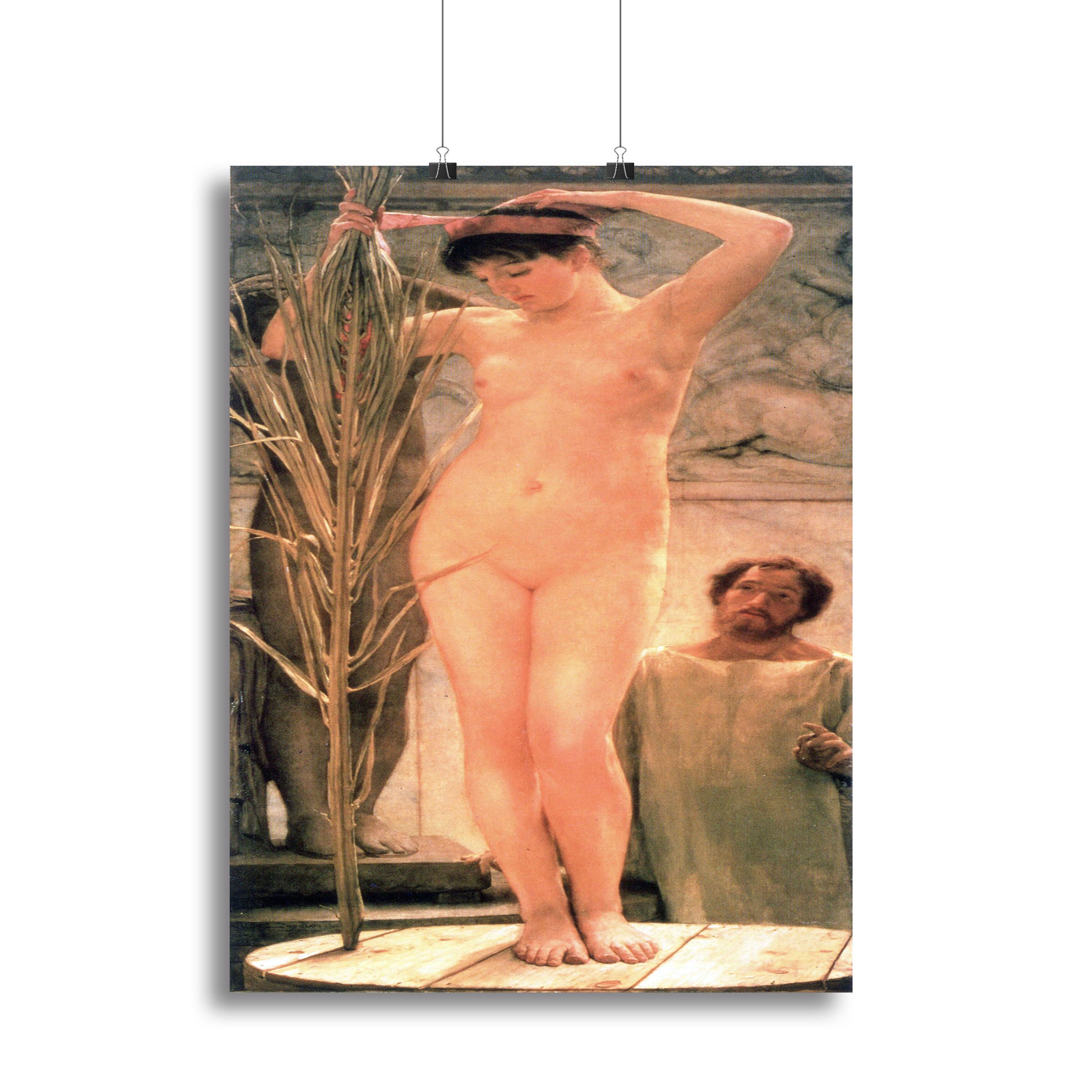 The model of a sculptor Venus Esquilina by Alma Tadema Canvas Print or Poster - Canvas Art Rocks - 2