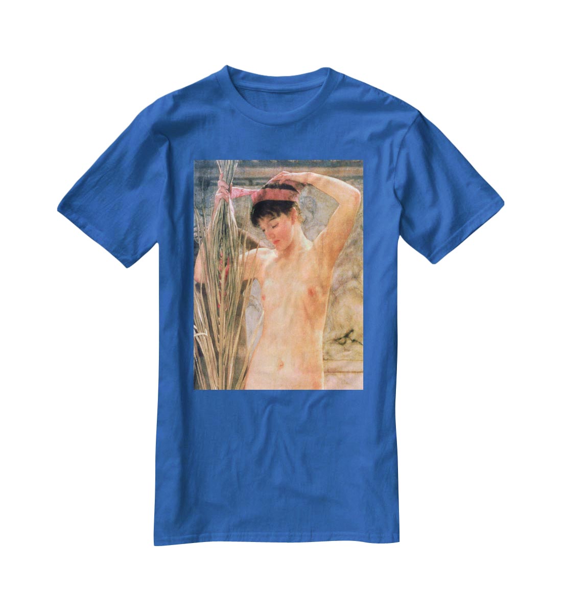 The model of a sculptor Venus Esquilina detail by Alma Tadema T-Shirt - Canvas Art Rocks - 2