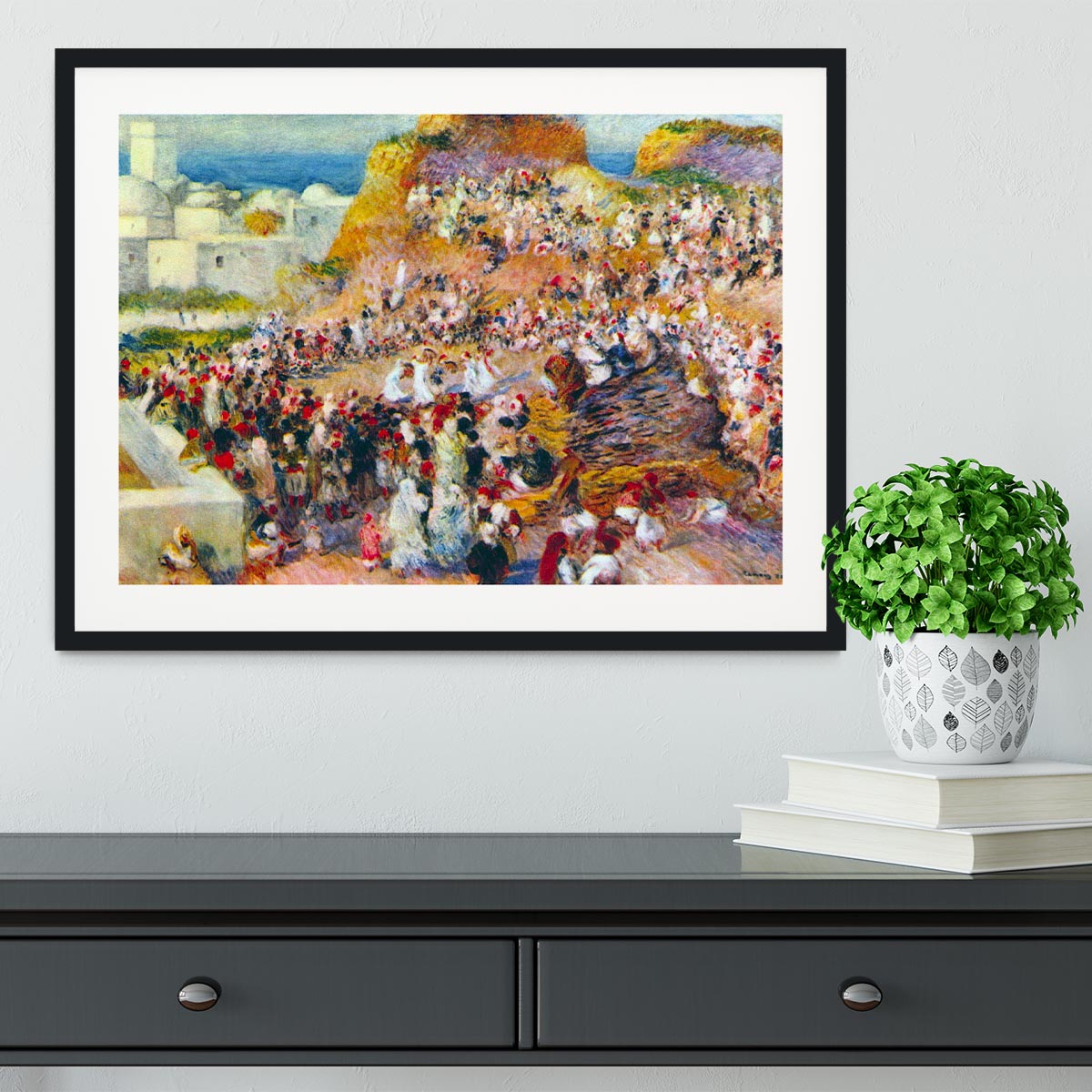 The mosque Arabian Fest by Renoir Framed Print - Canvas Art Rocks - 1