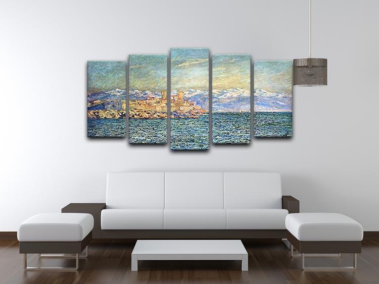 The old Fort in Antibes by Monet 5 Split Panel Canvas - Canvas Art Rocks - 3
