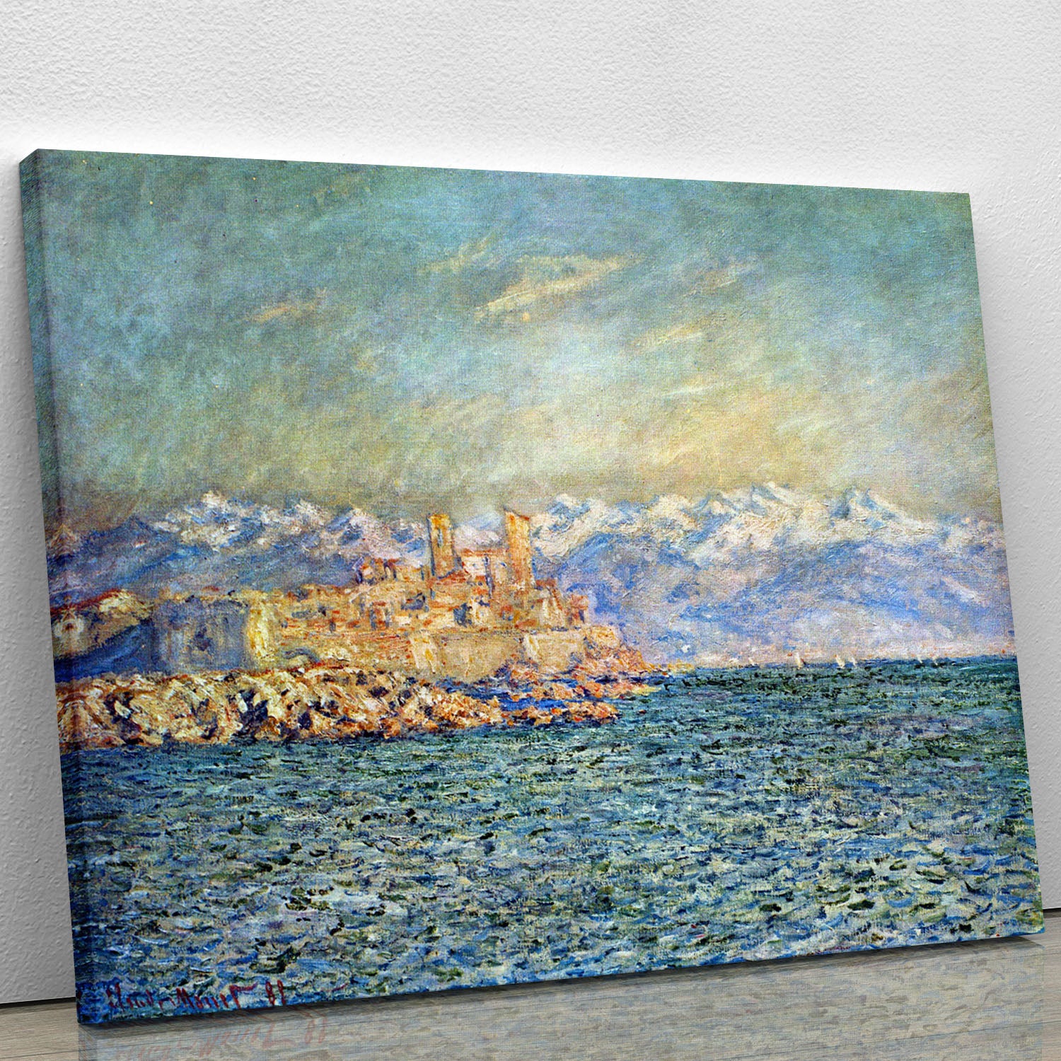 The old Fort in Antibes by Monet Canvas Print or Poster - Canvas Art Rocks - 1