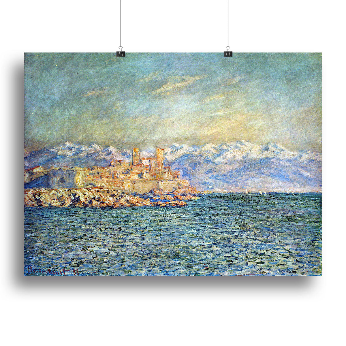 The old Fort in Antibes by Monet Canvas Print or Poster - Canvas Art Rocks - 2