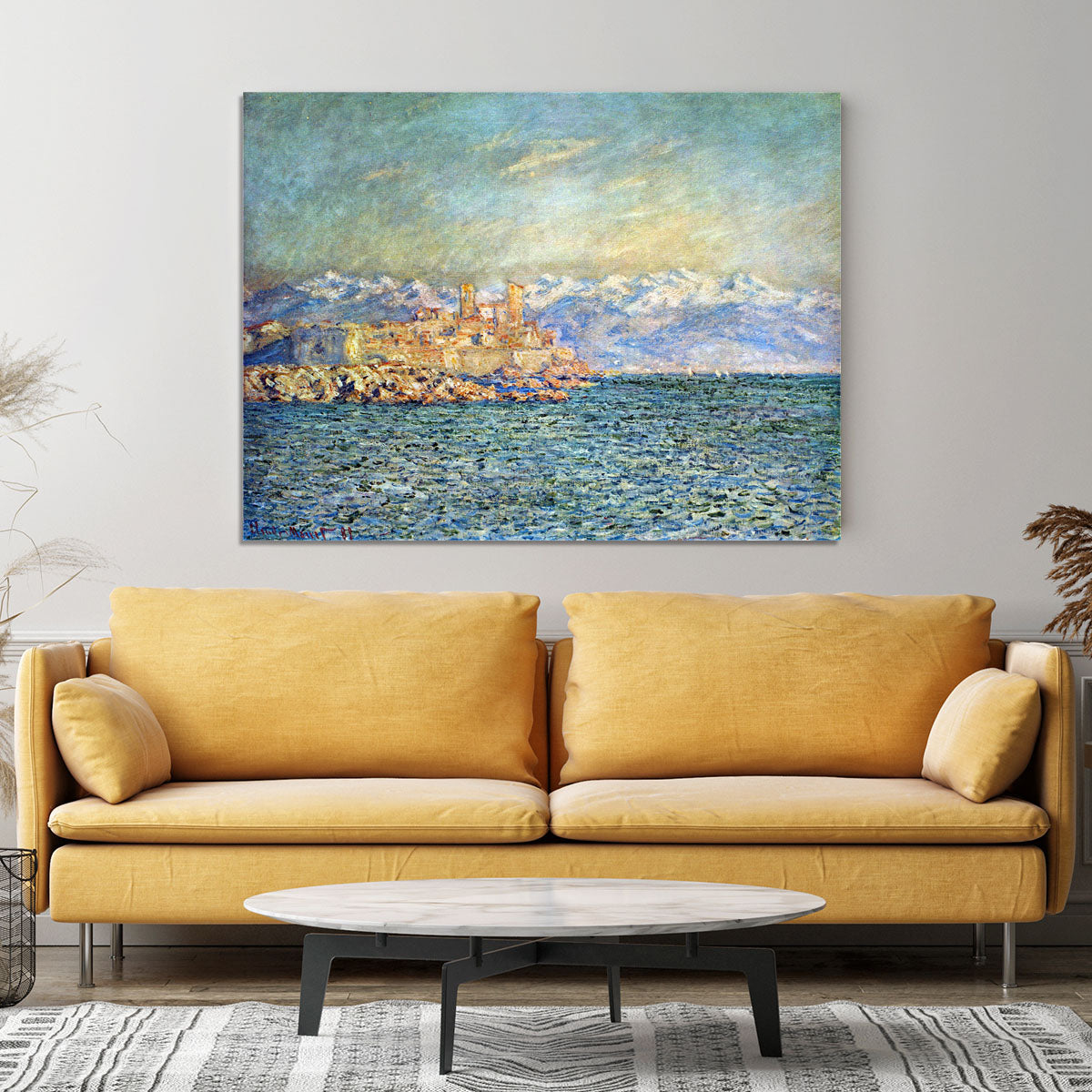 The old Fort in Antibes by Monet Canvas Print or Poster - Canvas Art Rocks - 4