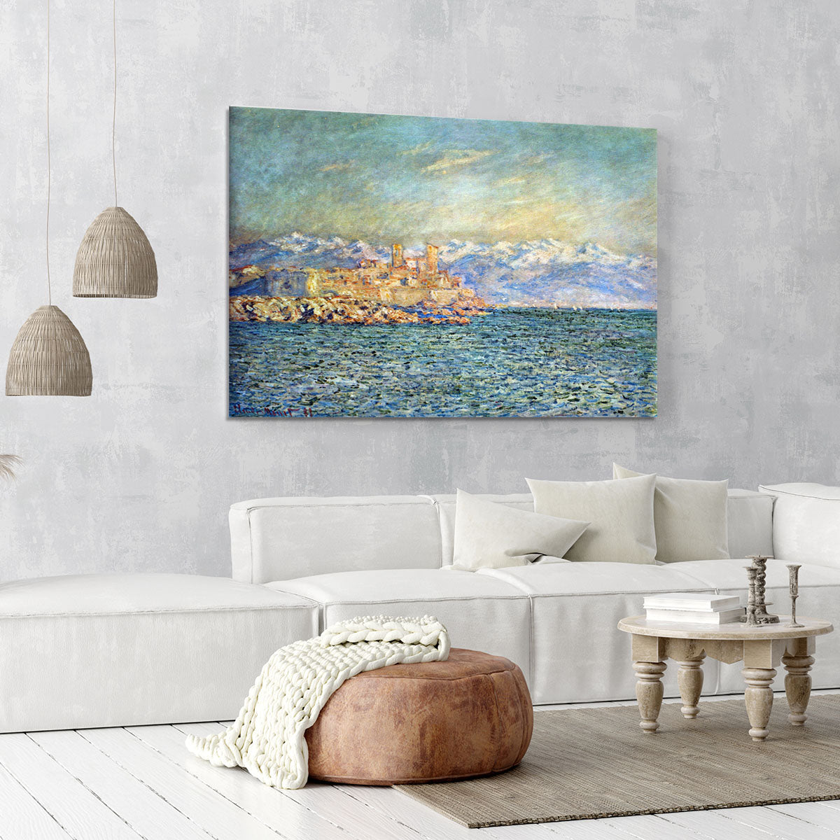 The old Fort in Antibes by Monet Canvas Print or Poster - Canvas Art Rocks - 6