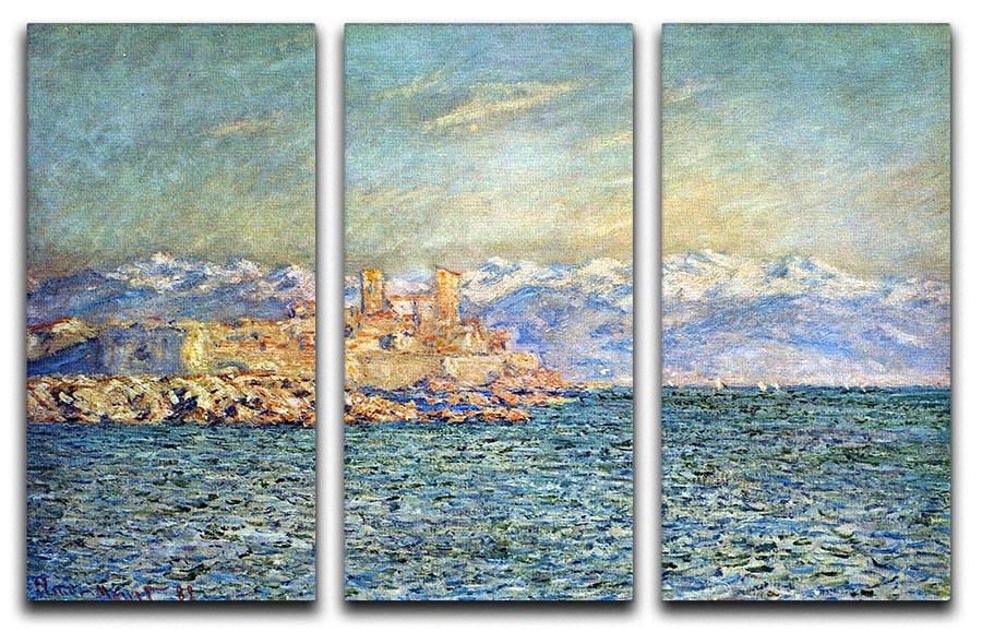 The old Fort in Antibes by Monet Split Panel Canvas Print - Canvas Art Rocks - 4