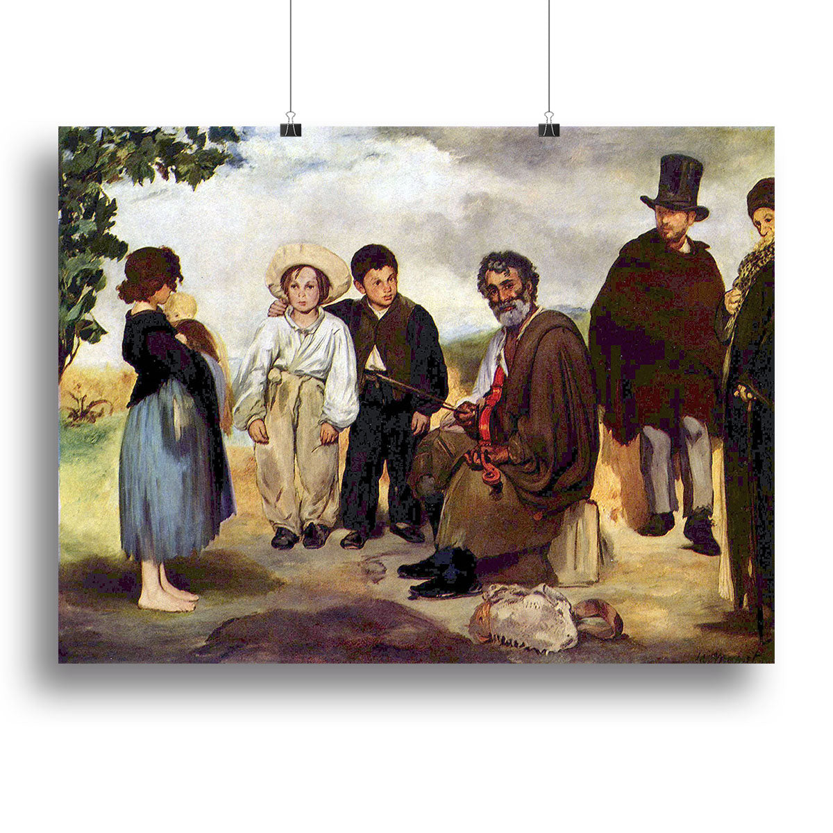 The old musician by Manet Canvas Print or Poster - Canvas Art Rocks - 2