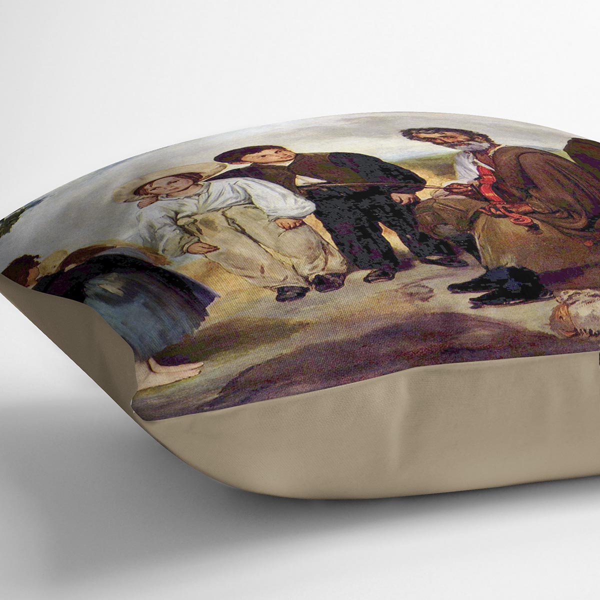 The old musician by Manet Cushion