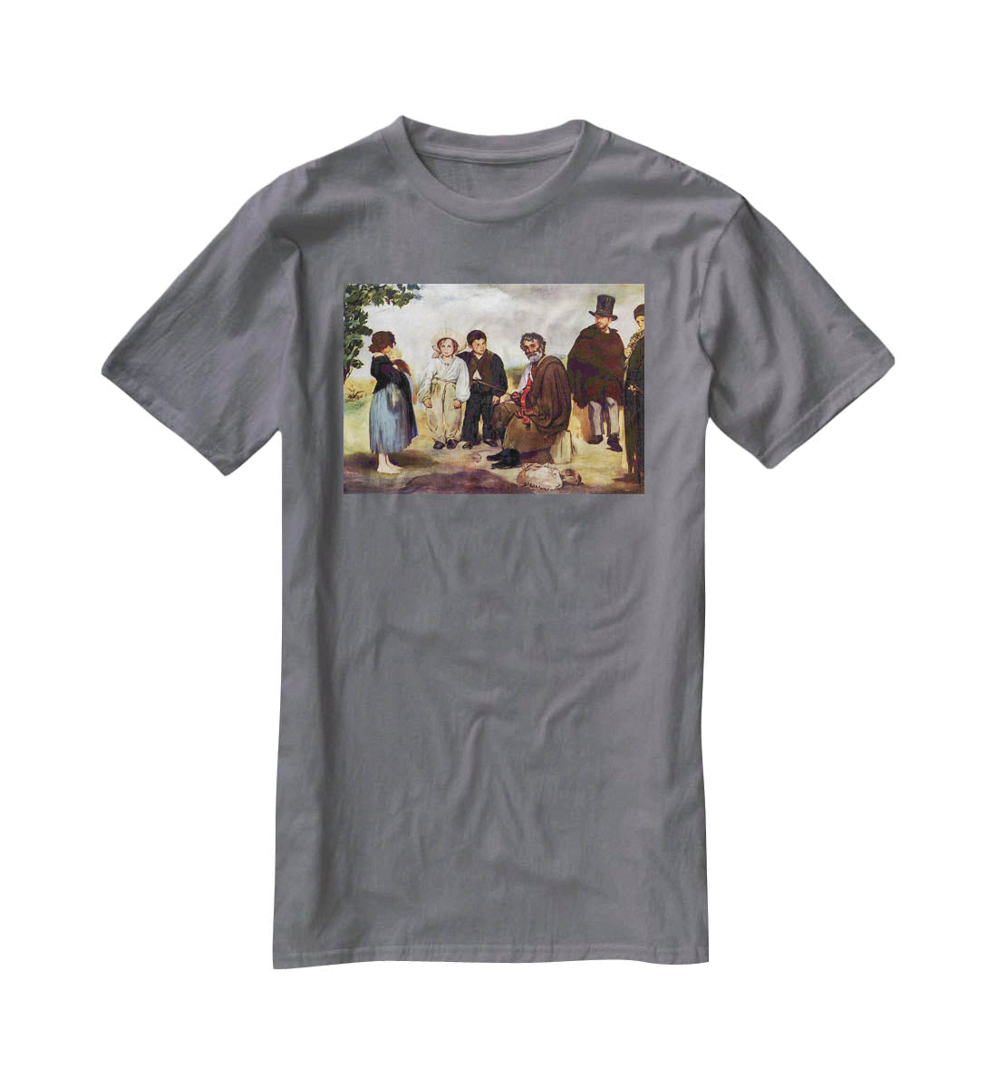 The old musician by Manet T-Shirt - Canvas Art Rocks - 3