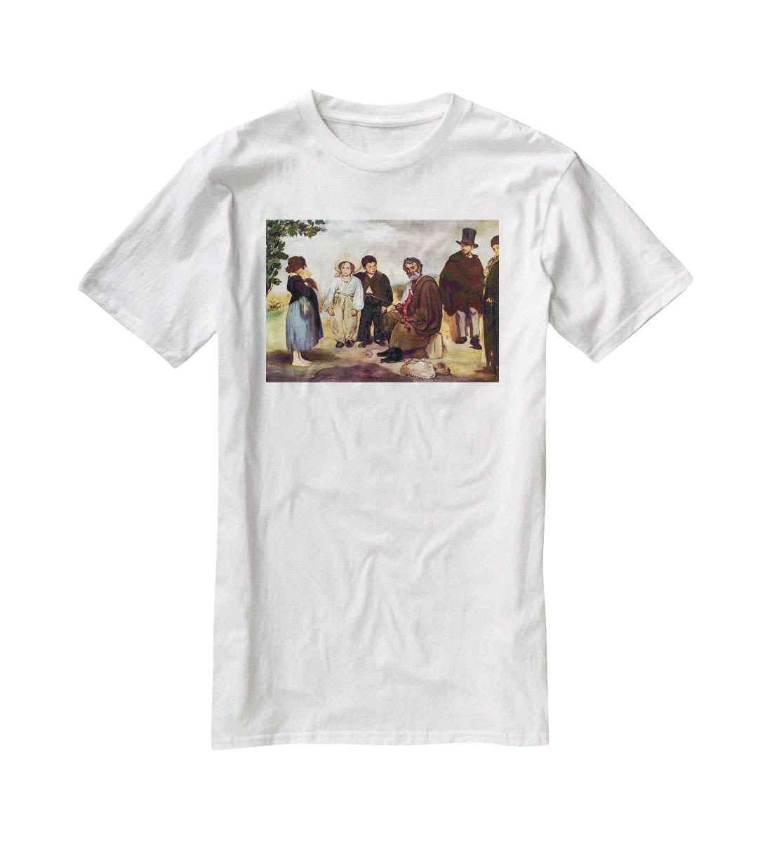 The old musician by Manet T-Shirt - Canvas Art Rocks - 5