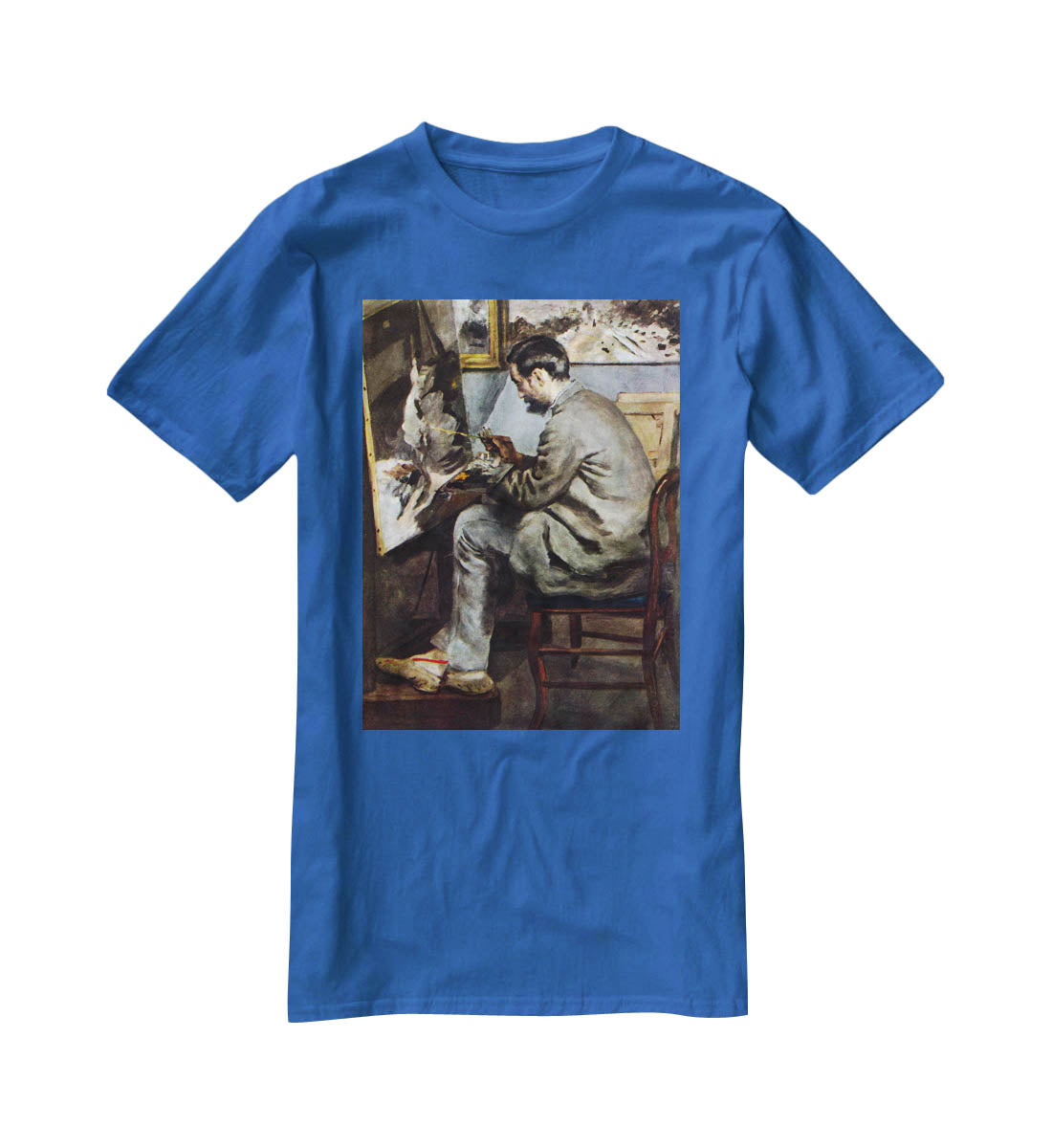 The painter in the studio of Bazille by Renoir T-Shirt - Canvas Art Rocks - 2