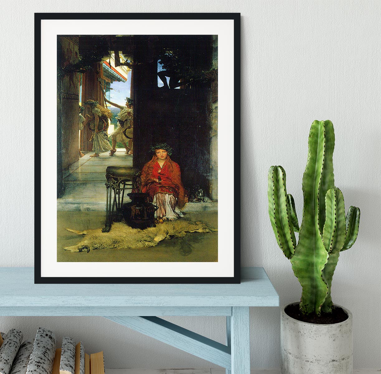 The path to the temple by Alma Tadema Framed Print - Canvas Art Rocks - 1
