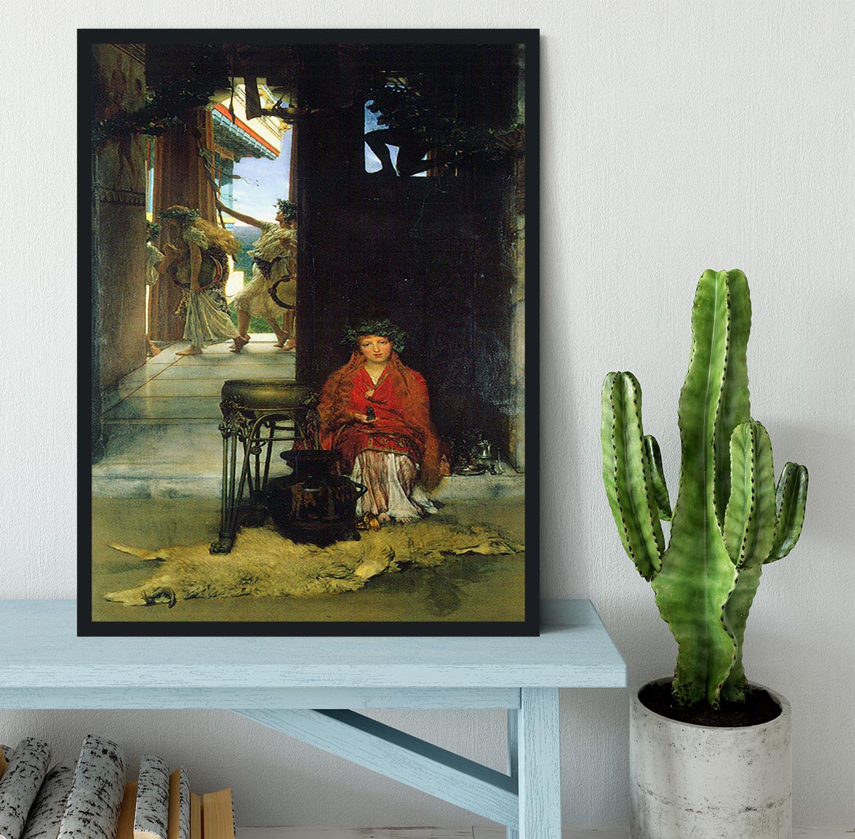 The path to the temple by Alma Tadema Framed Print - Canvas Art Rocks - 2