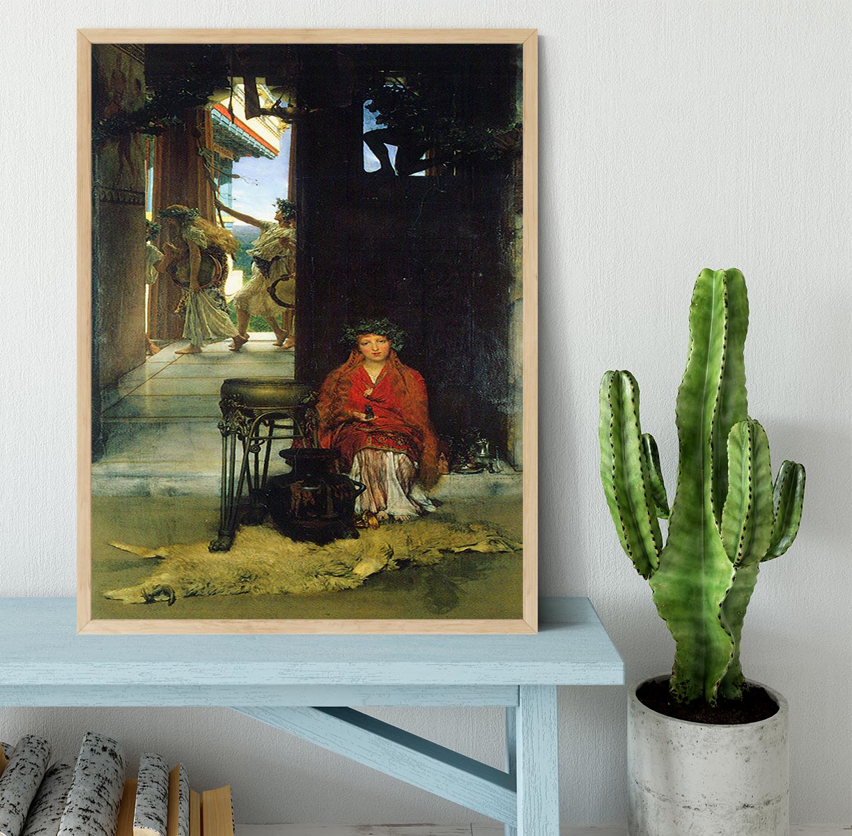 The path to the temple by Alma Tadema Framed Print - Canvas Art Rocks - 4