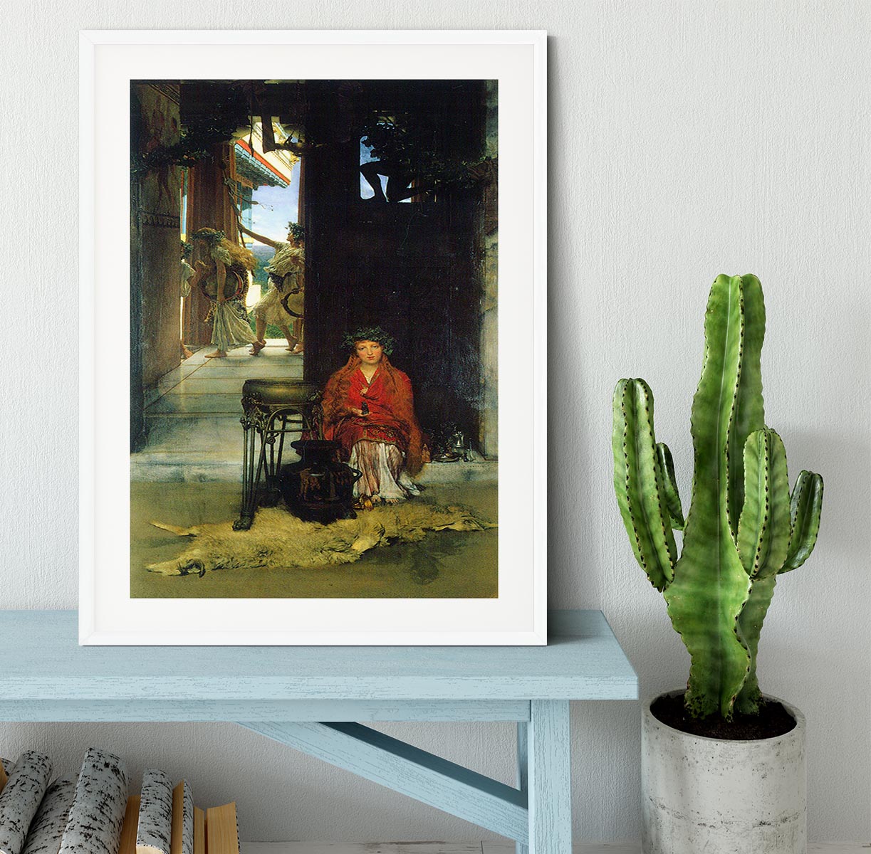 The path to the temple by Alma Tadema Framed Print - Canvas Art Rocks - 5