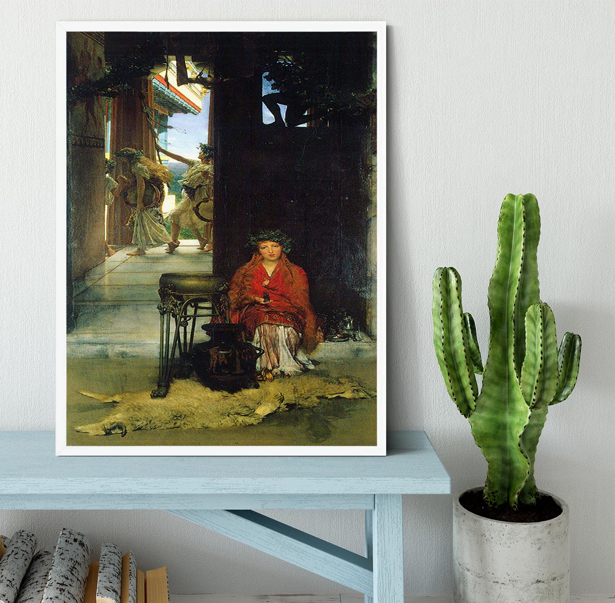 The path to the temple by Alma Tadema Framed Print - Canvas Art Rocks -6