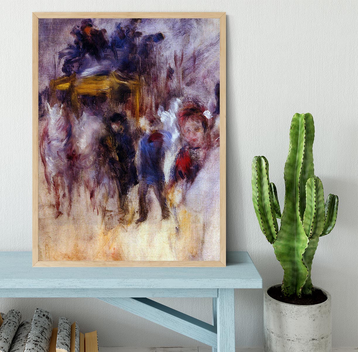 The place Clichy Detail by Renoir Framed Print - Canvas Art Rocks - 4