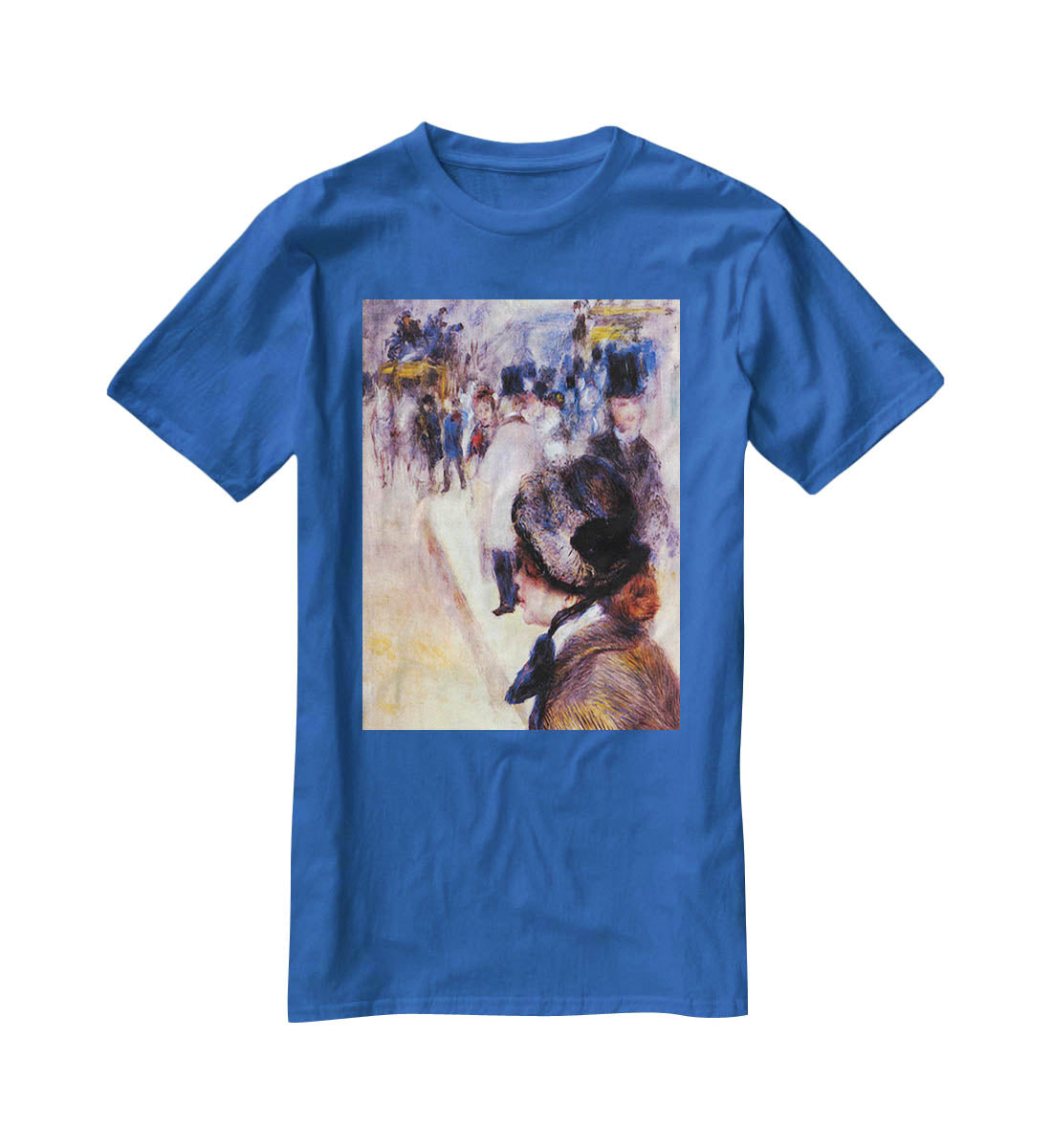 The place Clichy by Renoir T-Shirt - Canvas Art Rocks - 2