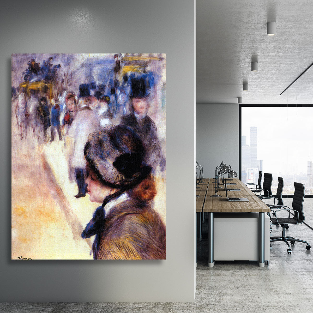 The place Clichy by Renoir Canvas Print or Poster - Canvas Art Rocks - 3
