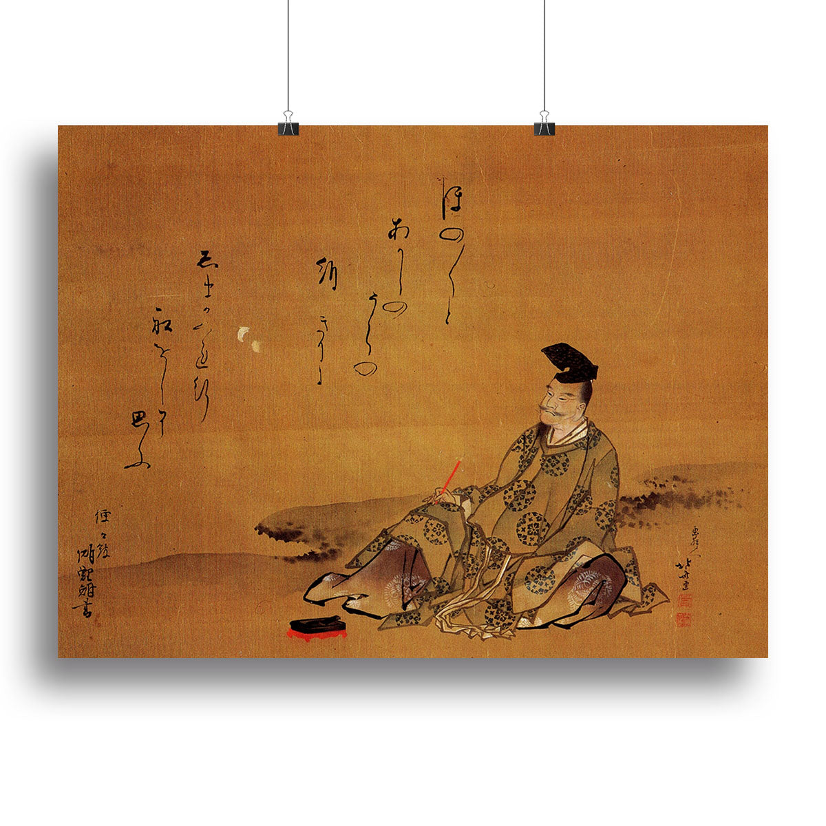 The poet by Hokusai Canvas Print or Poster - Canvas Art Rocks - 2
