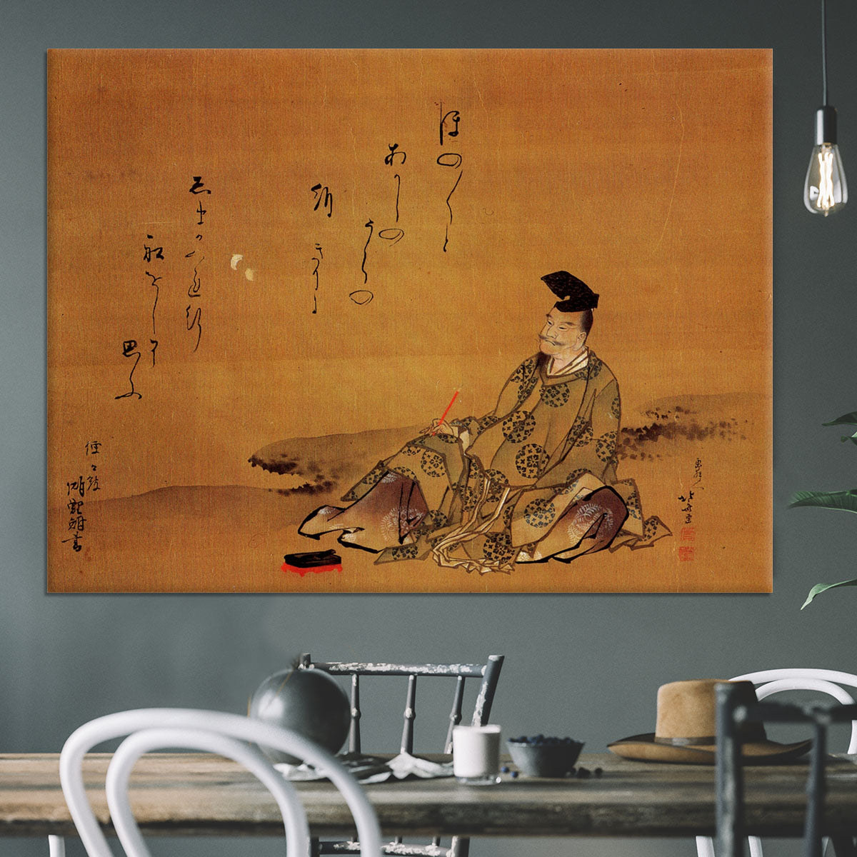 The poet by Hokusai Canvas Print or Poster - Canvas Art Rocks - 3