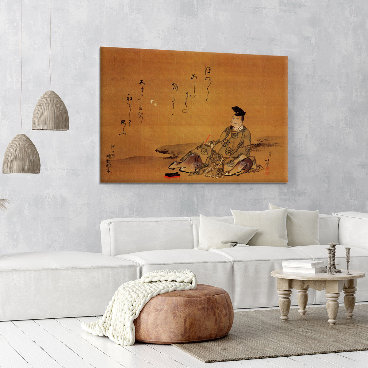 The poet by Hokusai Canvas Print or Poster - Canvas Art Rocks - 6