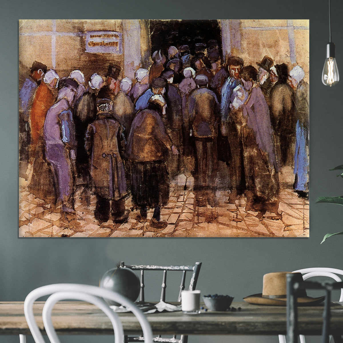 The poor and money by Van Gogh Canvas Print or Poster - Canvas Art Rocks - 3