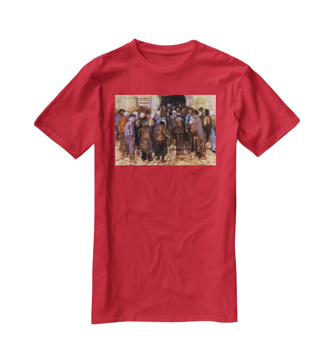 The poor and money by Van Gogh T-Shirt - Canvas Art Rocks - 4