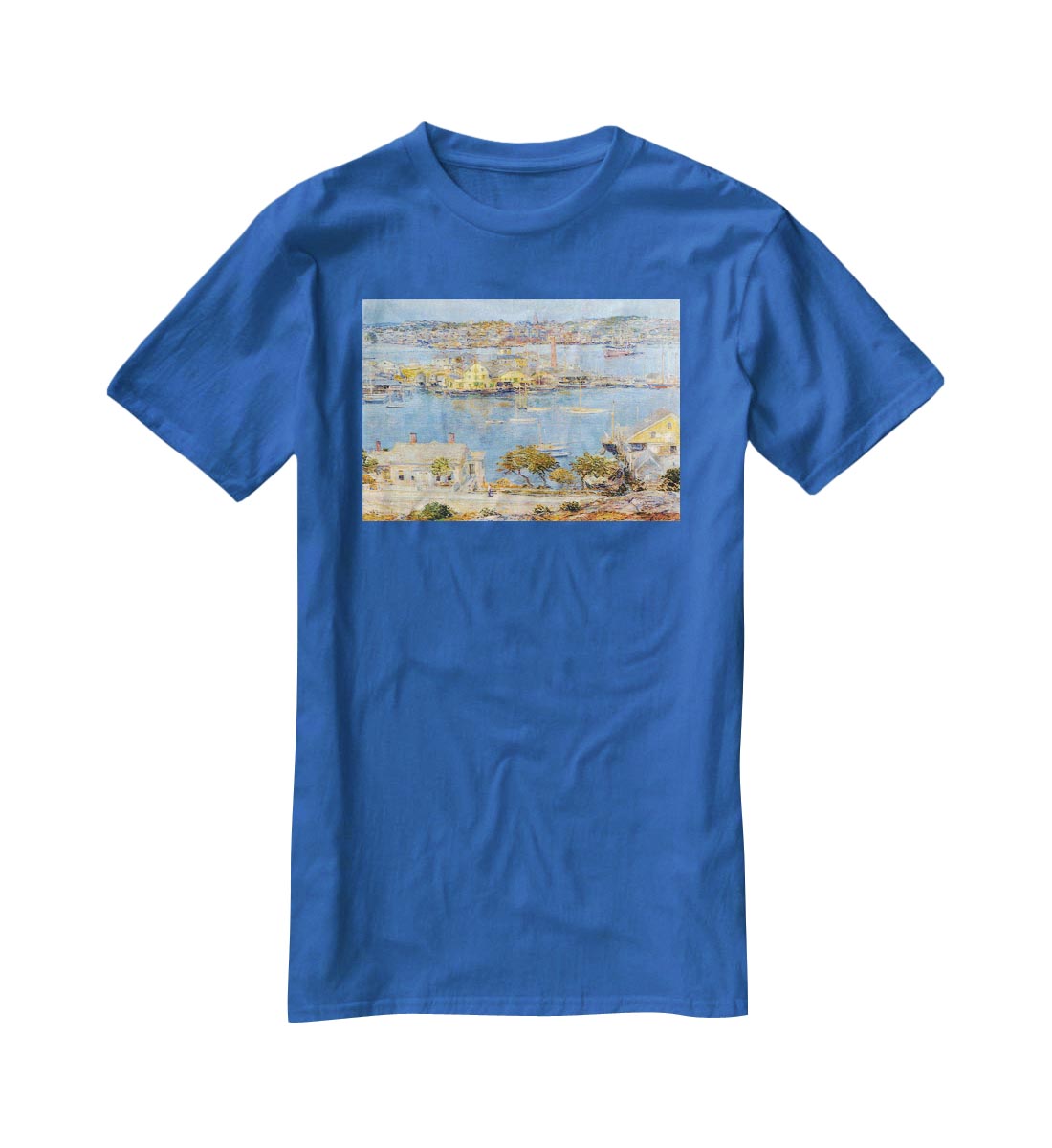 The port of Gloucester 1 by Hassam T-Shirt - Canvas Art Rocks - 2
