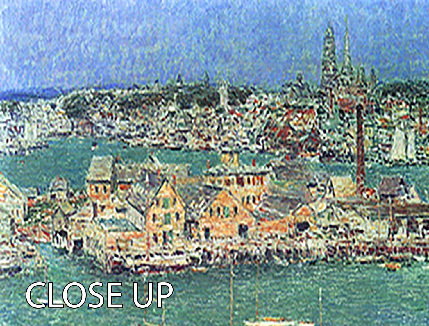 The port of Gloucester 2 by Hassam 3 Split Panel Canvas Print - Canvas Art Rocks - 3