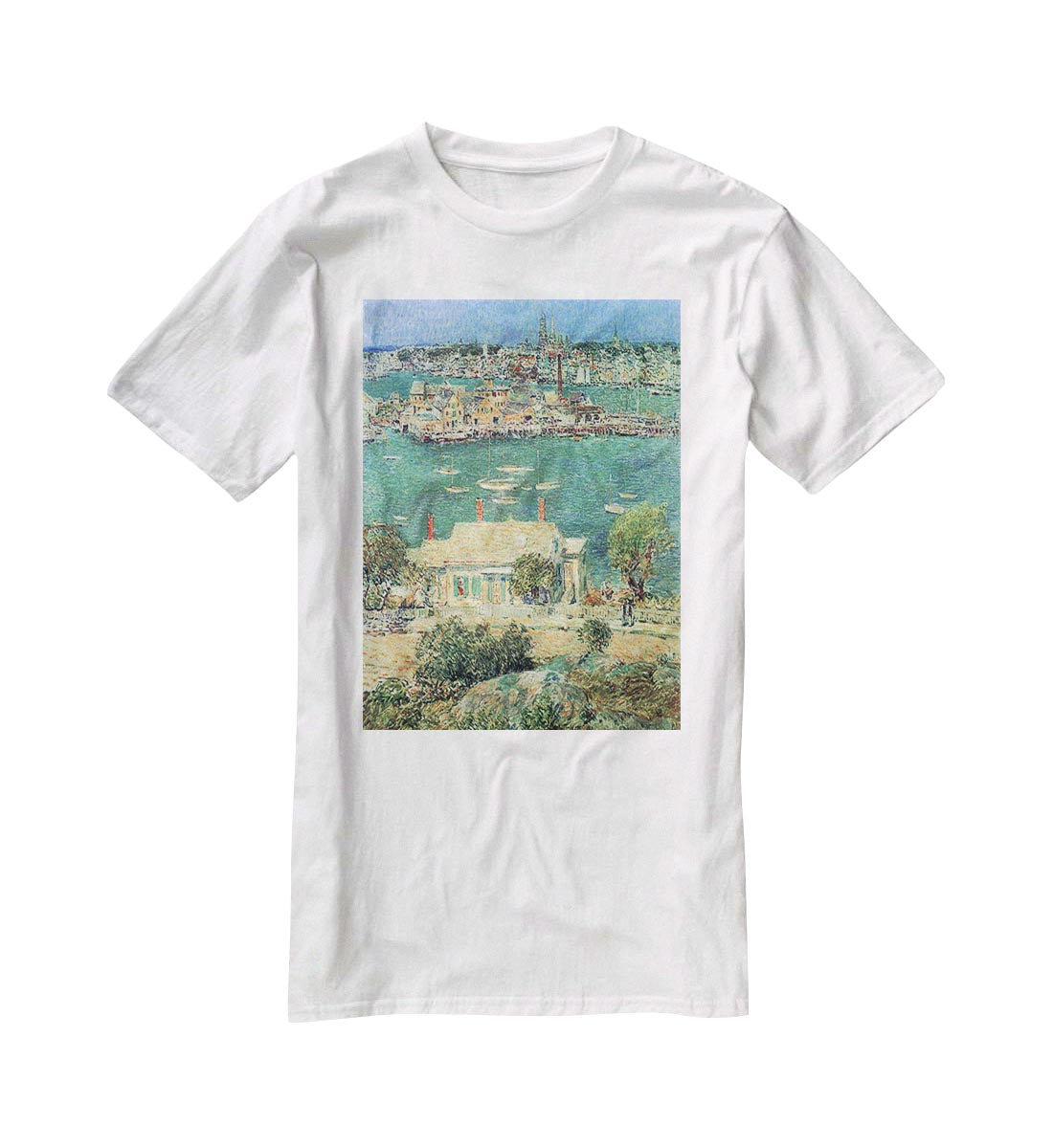 The port of Gloucester 2 by Hassam T-Shirt - Canvas Art Rocks - 5