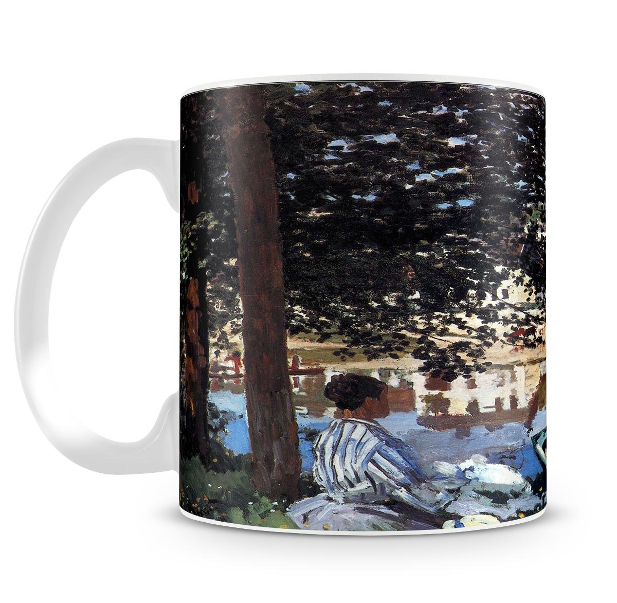 The river has burst its banks by Monet Mug - Canvas Art Rocks - 4