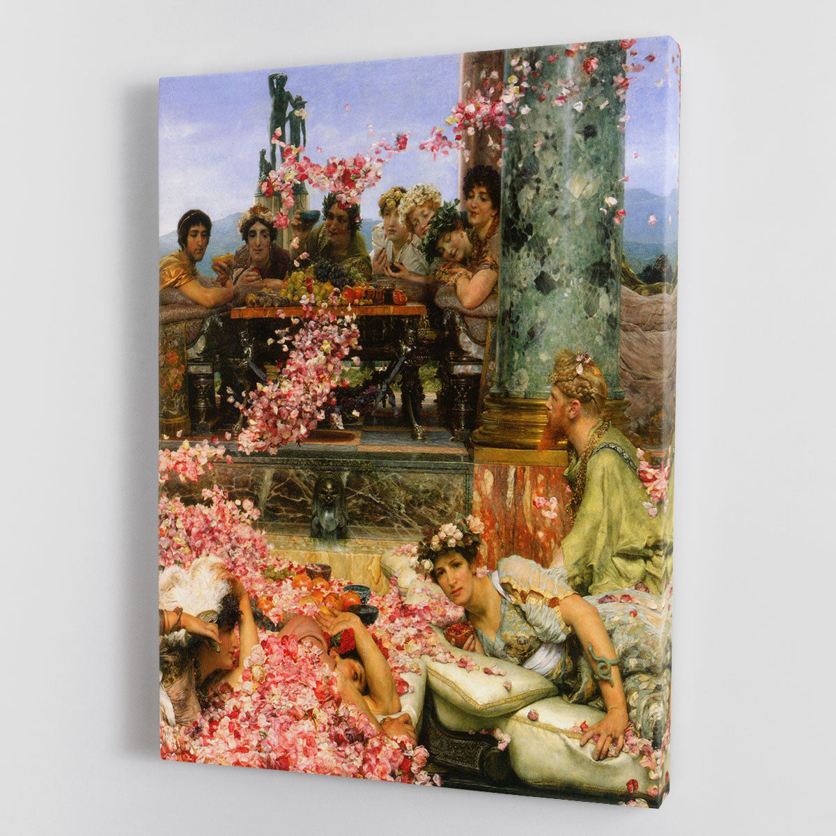 The roses of Heliogabalus detail 2 by Alma Tadema Canvas Print or Poster - Canvas Art Rocks - 1