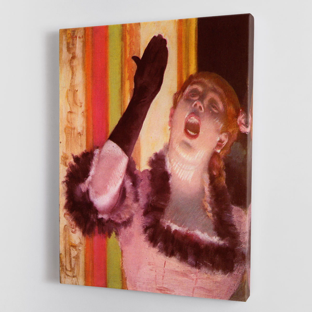 The singer with the glove by Degas Canvas Print or Poster - Canvas Art Rocks - 1
