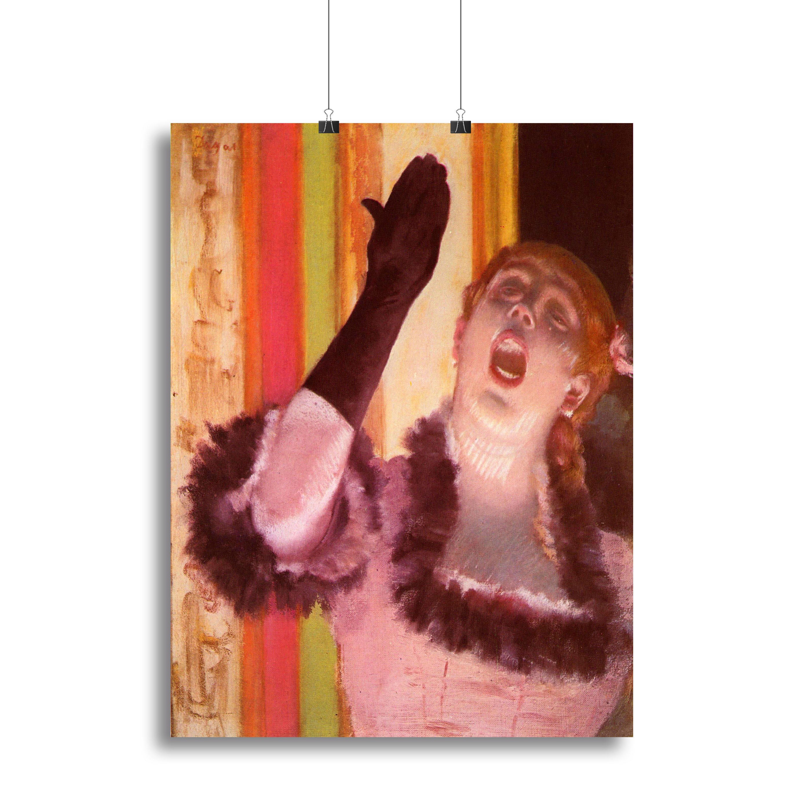 The singer with the glove by Degas Canvas Print or Poster - Canvas Art Rocks - 2