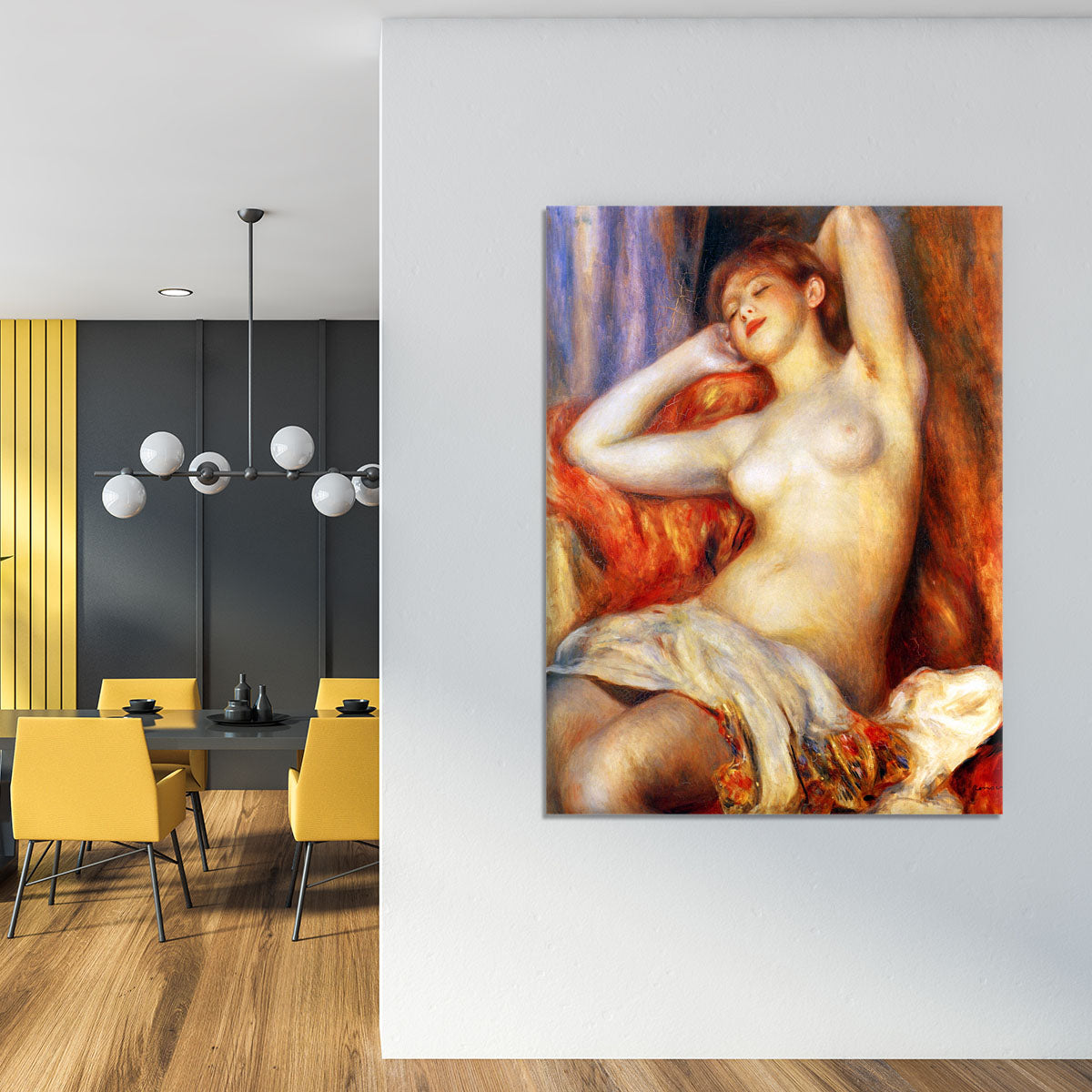 The sleeping by Renoir Canvas Print or Poster - Canvas Art Rocks - 4