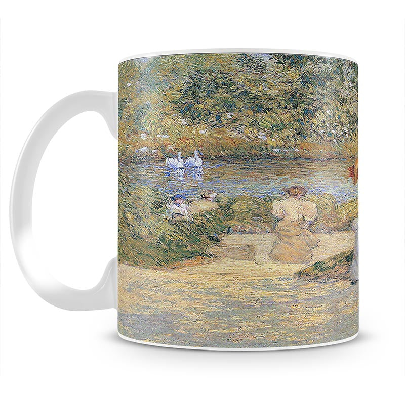 The staircase at Central Park by Hassam Mug - Canvas Art Rocks - 1