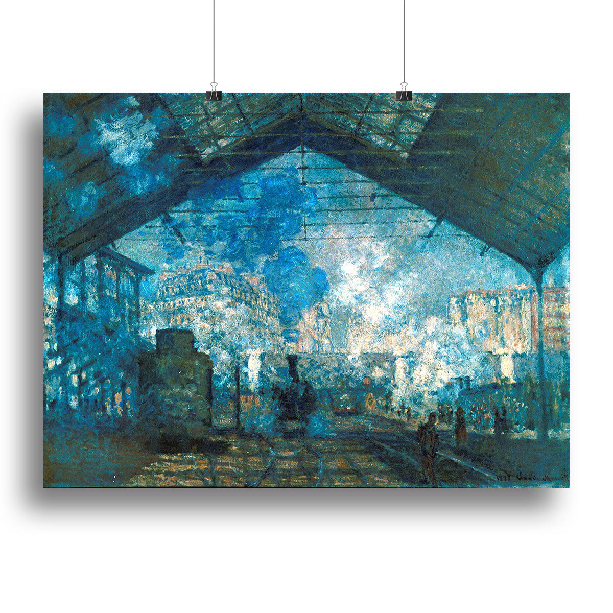 The station Saint Lazare by Monet Canvas Print or Poster - Canvas Art Rocks - 2