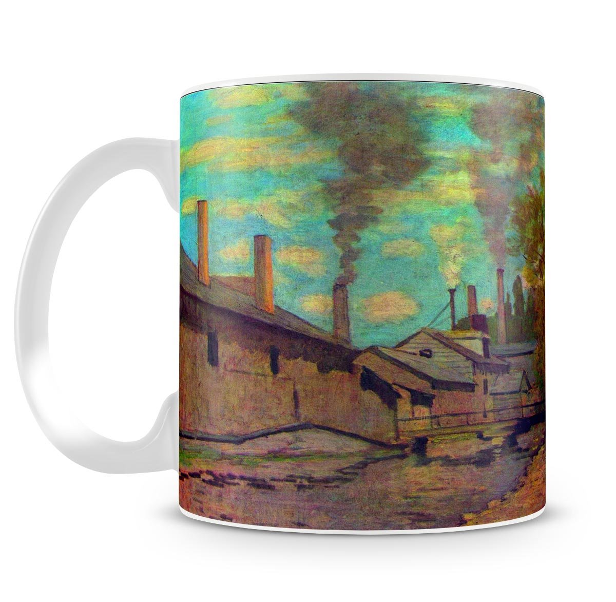 The stream of Robec by Claude Monet Mug - Canvas Art Rocks - 4