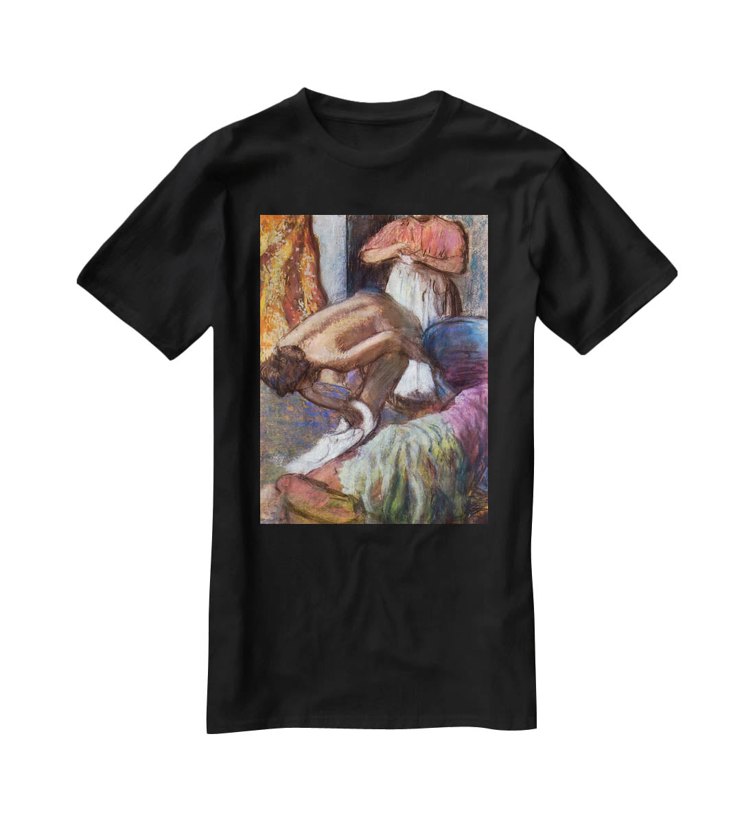 The strengthening after the bathwater by Degas T-Shirt - Canvas Art Rocks - 1
