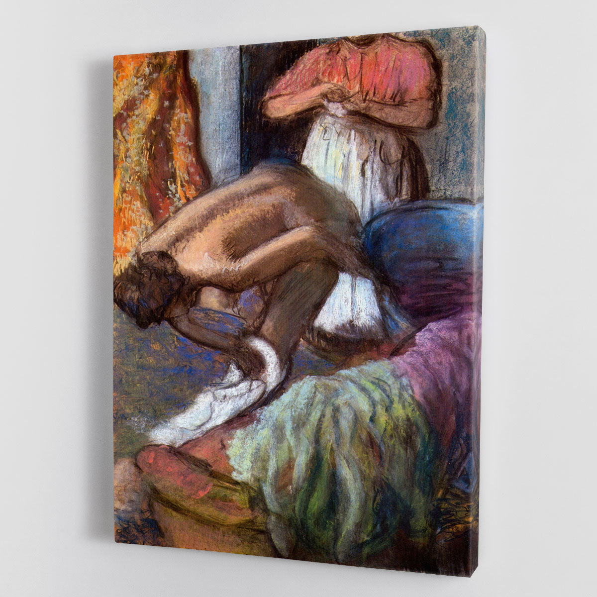 The strengthening after the bathwater by Degas Canvas Print or Poster - Canvas Art Rocks - 1