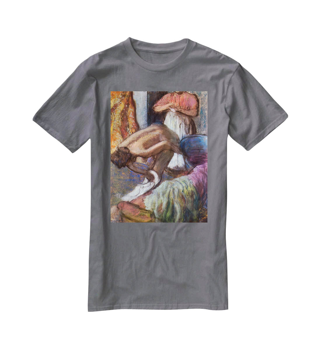 The strengthening after the bathwater by Degas T-Shirt - Canvas Art Rocks - 3